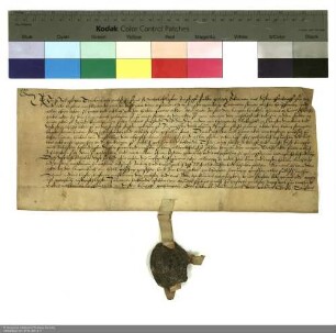 Philipp von Trümbach, Propst von Michaelsberg, verleiht zwei Äcker bei Maberzell