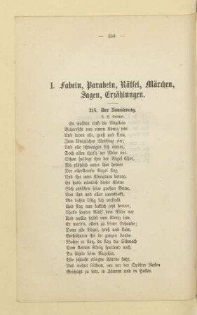 I. Fabeln, Parabeln, Rätsel, Märchen, Sagen, Erzählungen