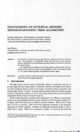 Engineering an external memory minimum spanning tree algorithm