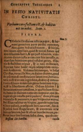 Conciones Sive Conceptvs Theologici, Ac Praedicabiles, De Sanctorvm Festivitatibvs circa Aduentum, Natalitia Saluatoris, & alijs post occurentibus