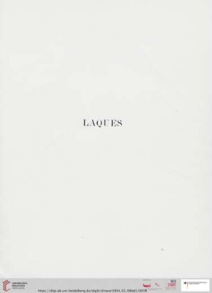 Laques (Nr. 125 - 545)