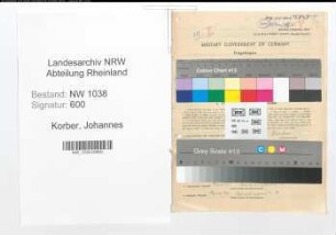 Entnazifizierung Johannes Korber , geb. 15.02.1896 (Beamter)