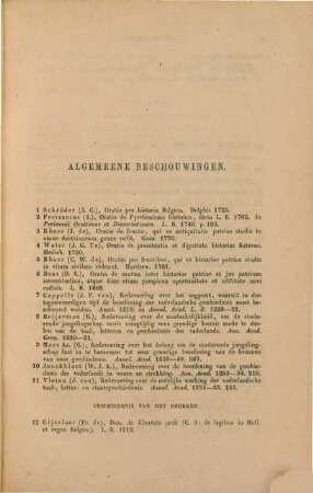 Repertorium der verhandelingen en bijdragen betreffende de geschiedenis des vaderlands, in mengelwerken en tijdschriften tot op 1860 verschenen, [2]. Register van academische dissertatien en oratien betreffende de geschiedenis des vaderlands