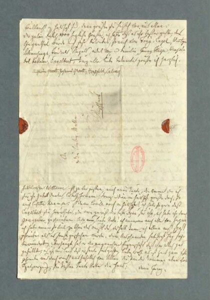 Brief von Jenny und Joseph von Laßberg, Eppishausen
                           27.09.1837