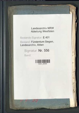 Administrationsangelegenheiten des evangelischen Landesteils des Fürstentum Nassau-Siegen