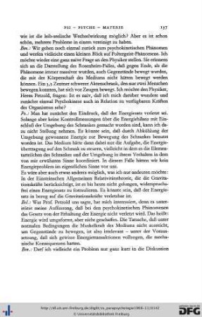 Rundgespräch: Psi - Psyche - Materie