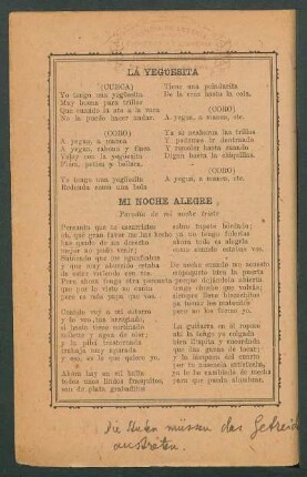 Mi noche alegre : Parodía de mi noche triste
