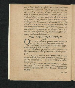 De Definitione. Thesis I. - IX.