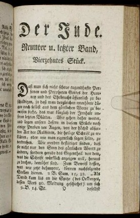 Vierzehntes Stück.