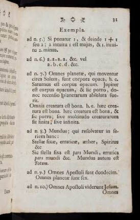 31-72, Exempla