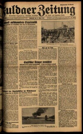 Ausgabe vom Mittwoch, den 17. April 1940.