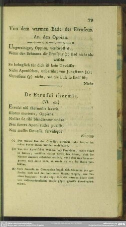 Von dem warmen Bade des Etruscus