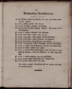 Nothwendige Verbesserungen.