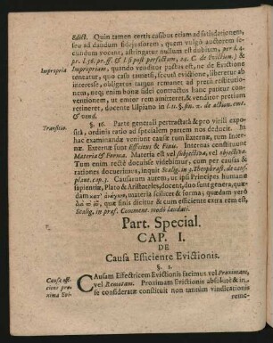 Cap. I. De Causa Efficiente Evictionis.