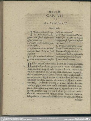 Cap. VII. De Affinibus