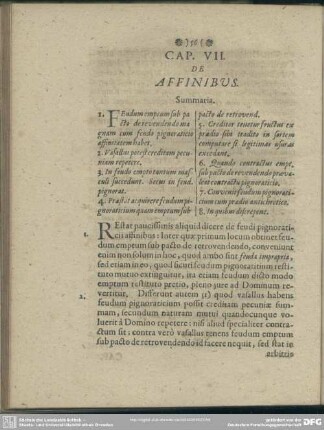 Cap. VII. De Affinibus