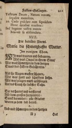 221-231, XVII - XIX