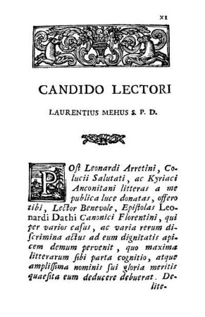 Candido Lectori