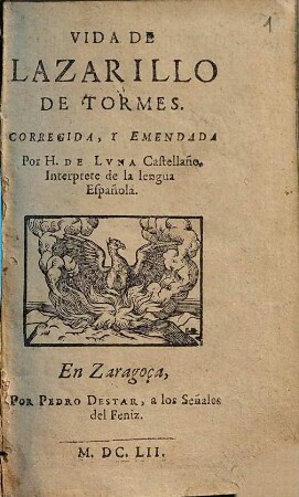 Vida de Lazarillo de Tormes, 1