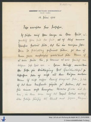 Brief vom 13.06.1923.