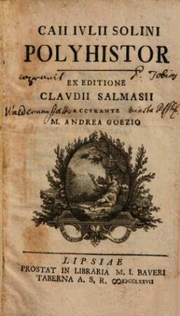 Caii Iulii Solini polyhistor