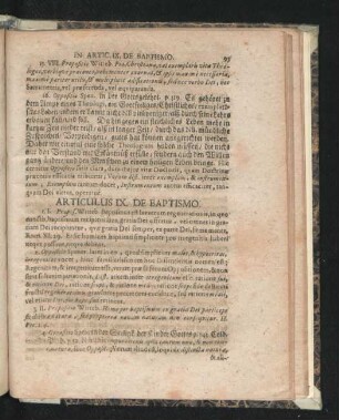 Articulus IX. De Baptismo.