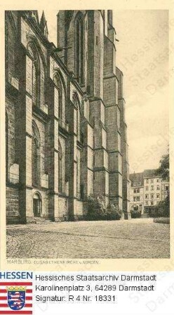 Marburg/Lahn, Elisabethkirche von Norden