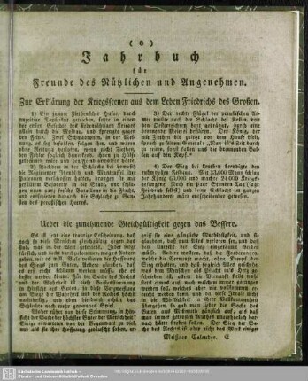 Jahrbuch für Freunde des Nützlichen und Angenehmen