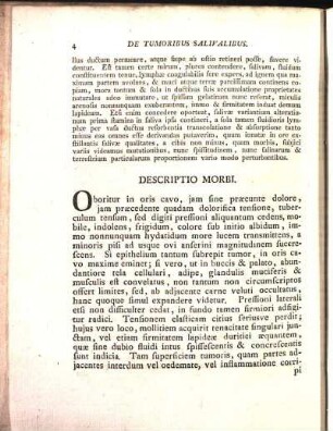 Descriptio Morbi.