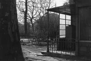Dresden-Neustadt, Antonstraße 1. Villa Augustin. Garteneingang. Blick in den Garten