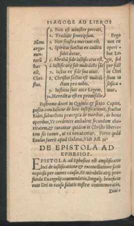 De Epistola Ad Ephesios.