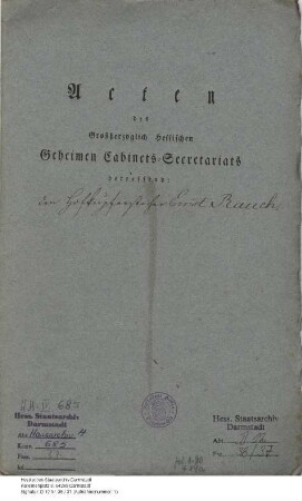 Rauch, E[rnst], Kupferstecher in Paris und Darmstadt
