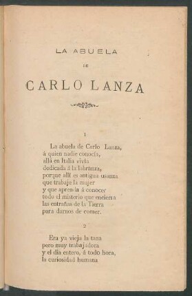 La abuela de Carló Lanza