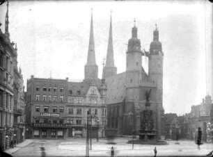 Blick auf Süd- und Teil der Westseite des Marktplatzes