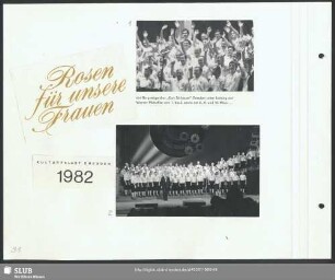 Aufstellung des Chores zum Konzert (Bild 2) : Dirigent: Werner Matschke