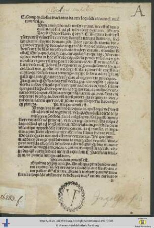 Compendiosus tractatus de arte loquendi et tacendi multum utilis.