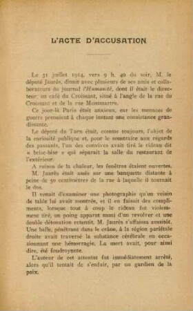 L'acte d'accusation