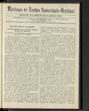 Beilage Nr. 29 zu Stück 51 vom 21. Dezember 1907.