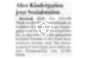 Alter Kindergarten jetzt Sozialstation