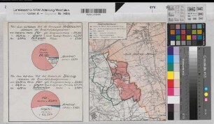 Castrop-Rauxel (Castrop-Rauxel) Abstimmungsergebnisse über die Eingemeindungen in Holthausen und Börnig 1928 o.M. 27 x 21 (44) farb. Druck Regierung Arnsberg Nr. 17715