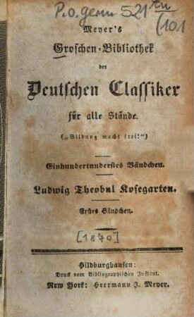 Ludwig Theobul Kosegarten, 1