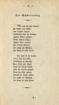 Der Schmetterling