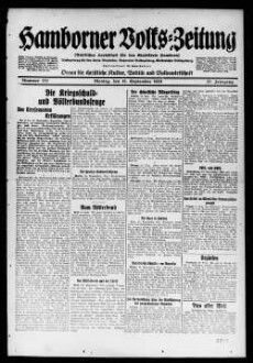 Hamborner Volks-Zeitung. 1911-1929