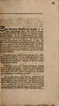 Reglement wegen der unmittelbar angeordneten Civil-Uniformen für die Provinzial-Landes-Collegia : De Dato Berlin, den 14. Februar 1804