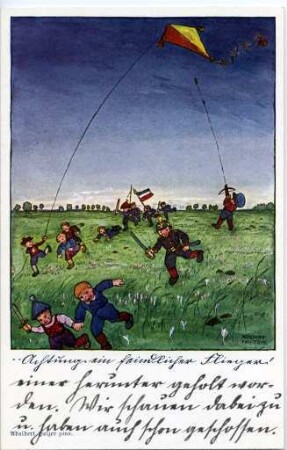 "...Achtung, ein feindlicher Flieger!"