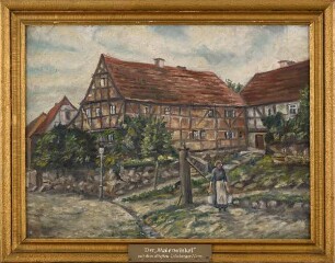 Ölbild "Malerwinkel, Oderberg (Kietz)"