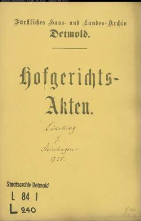 Lüdeking, Joh. Töns zu Evenhausen gegen Steinhagen - Begräbniskosten