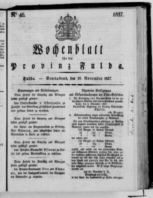 Nr. 46, Ausgabe vom 18. November 1837