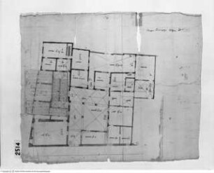 Bologna, Palazzo Buoncompagni, Grundriss des Erdgeschosses