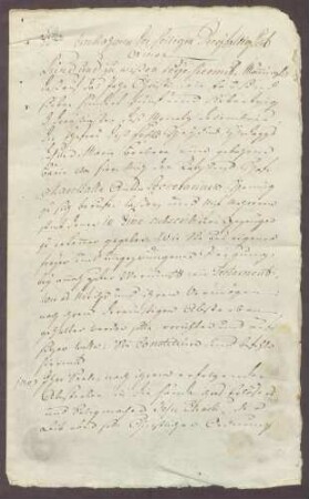 Testament der Maria Barbara Hodapp, geborene Bär, Ehefrau des fürstlichen Heiducken [Bediensteter] Johann Hodapp